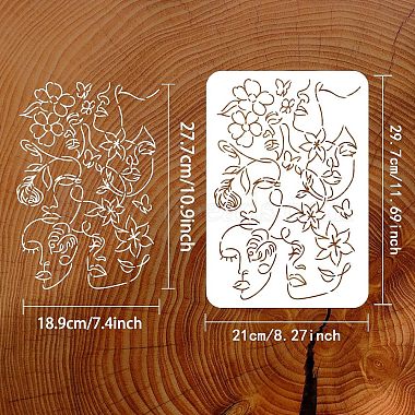 Large Plastic Reusable Drawing Painting Stencils Templates(DIY-WH0202-450)-2