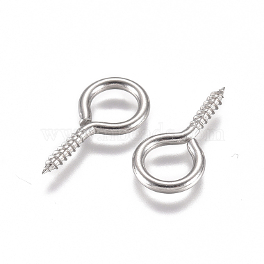 Stainless Steel Color Stainless Steel Screw Eye Peg Bails