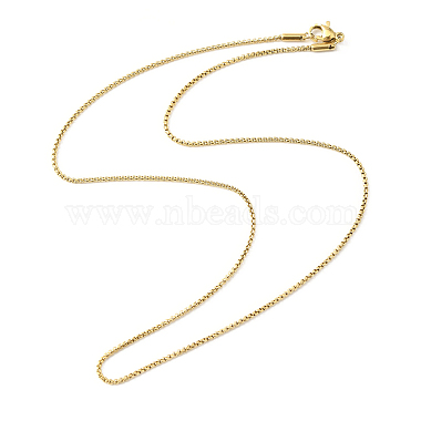 304 Stainless Steel Box Chain Necklace for Men Women(NJEW-F308-01)-2