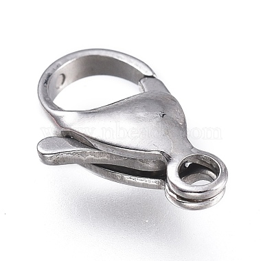 316 Surgical Stainless Steel Lobster Claw Clasps(X-STAS-M281-01P-F)-2