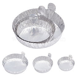 90Pcs 3 Style Aluminum Foil Weighing Dish, for Baking, Platinum, 60x51x14.5mm, 30pcs/style(AJEW-OC0002-56)