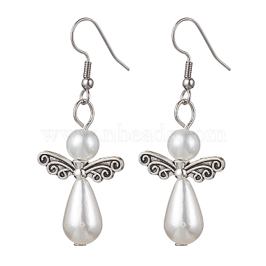 WhiteSmoke Angel & Fairy Alloy Earrings