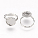Componentes de anillos de dedo de 304 acero inoxidable ajustables(STAS-E144-026-12mm)-2