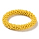 Crochet Glass Beads Braided Stretch Bracelet(BJEW-S144-002E-13)-1