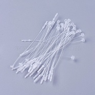 Plastic Cable Ties, Tie Wraps, Zip Ties, Clear, 86x4mm, Wire Size: 0.5mm, about 1000pcs/bag(X-KY-WH0015-01A)