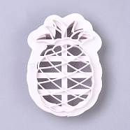 Food Grade Plastic Cookie Cutters, Cookies Moulds, DIY Biscuit Baking Tool, Pineapple, WhiteSmoke, 93x67x20mm(DIY-L020-32)