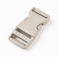 PP Plastic Side Release Buckles, Survival Bracelet Clasps, Light Grey, 65x32x12mm, Hole: 4x25mm(KY-WH0009-04)