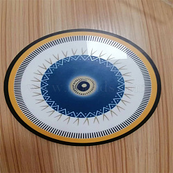 Acrylic Hanging Ornaments, for Home Wall Decoration, Evil Eye, Round Pattern, 200x3mm(PW22072982290)