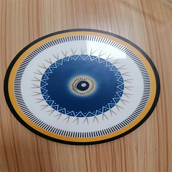 Acrylic Hanging Ornaments, for Home Wall Decoration, Evil Eye, Round Pattern, 200x3mm
