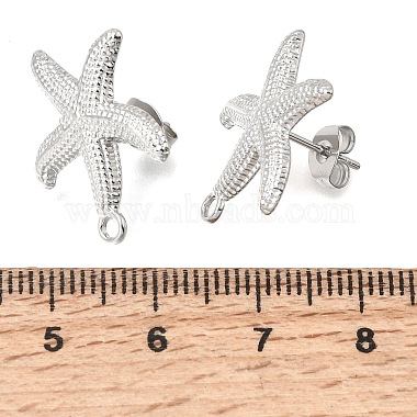 304 Stainless Steel Stud Earring Findings(STAS-D391-03B-P)-3