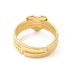 Rack Plating Brass Heart Adjustable Ring for Women(RJEW-D076-08G)-2