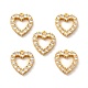 Brass Micro Pave Clear Cubic Zirconia Pendants(KK-M238-02G)-2