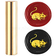 Wax Seal Stamp, Mini Brass Stamp Gun Wax Seal for Envelope Invitation Wedding Embellishment Bottle Decoration, Mouse, 60x15mm(AJEW-WH0104-88-110)