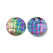 Ion Plating(IP) 304 Stainless Steel Pendants, Flat Round Charm, Rainbow Color, 20x3mm, Hole: 1.8mm(STAS-I671-23MC)