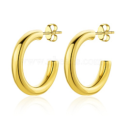 Stylish Stainless Steel Gold Earrings for Women, Vintage and Elegant(CF9271)