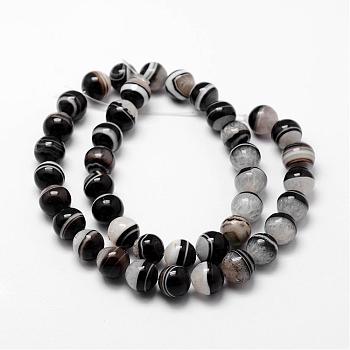Natural Crystal and Agate Bead Strands, Round, Dyed & Heated, 14mm, Hole: 1mm, about 27pcs/strand, 14.96 inch