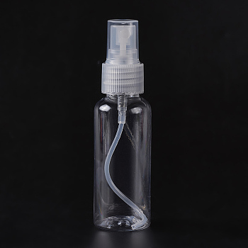 Transparent Round Shoulder Spray Bottle, Mini Spray Perfume Bottles, Clear, 11.1cm, Capacity: 50ml