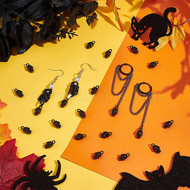 Unicraftale 60 pièces pendentifs en alliage d'halloween(FIND-UN0002-50EB)-2