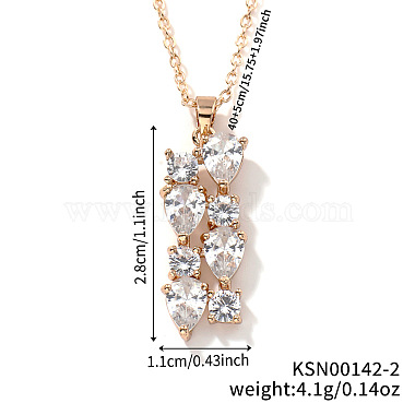 Clear Cubic Zirconia Necklaces