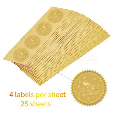 pegatinas autoadhesivas en relieve de lámina de oro(DIY-WH0211-037)-3