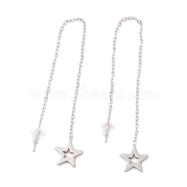 Star 304 Stainless Steel Stud Earrings