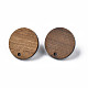 Accessoires de boucles d'oreilles en bois de noyer(MAK-N032-043)-2