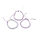 3Pcs 3 Style Waxed Polyester Braided Bracelets Sets(BJEW-JB08115-03)-4