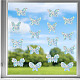 Waterproof PVC Colored Laser Stained Window Film Static Stickers(DIY-WH0314-085)-1