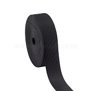 AHADEMAKER TPU Cloth Heat Sealing Tape, Flat, Black, 20x0.28mm, 14m/bag(TOOL-GA0001-68A)