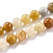 Natural Jade Beads Strands, Round, 8.5mm, Hole: 1mm, about 44pcs/strand, 15.04''(38.2cm)(G-O199-04C)