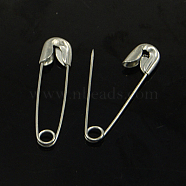 Iron Safety Pins, Platinum, 56x11x3mm, Pin: 1mm, about 500pcs/bag(NEED-D038-55mm)