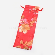 Brocade Drawstring Pouches, Candy Sachet Wallet Jewelry Bag, Dark Salmon, 23.5~25x8~8.5x0.1cm(ABAG-WH0023-19H)