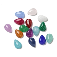 Dyed Natural White Jade Cabochons, Teardrop, Mixed Color, 6x4x2.5mm(G-Q173-02A-11)