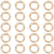 20Pcs Alloy Spring Gate Rings, Golden, 19.5x3.5mm, Inner Diameter: 12.5mm(FIND-BBC0002-21G)