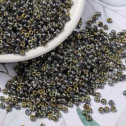 MIYUKI Round Rocailles Beads, Japanese Seed Beads, 8/0, (RR4551) Crystal/Marea (VM), 8/0, 3mm, Hole: 1mm, about 422~455pcs/bottle, 10g/bottle(SEED-JP0009-RR4551)