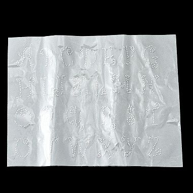 Clear Glass Rhinestone Cloth Patches