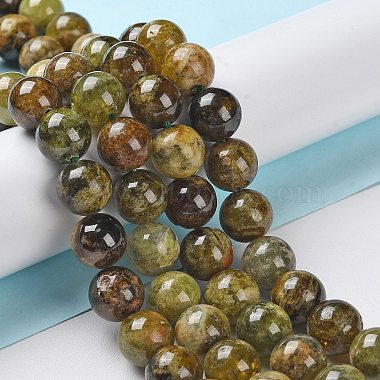 Natural Green Garnet Beads Strands(G-Z034-B14-03)-2