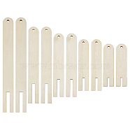 2 Sets Arch Plywood Candle Wick Holders, Centering Devices for Candle Making, Cornsilk, 100~290x25x4.5mm, Hole: 5mm, 5pcs/set(TOOL-BC0002-63)