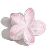 Flower Plastic Claw Hair Clips, Hair Accessories for Women & Girls, Pink, 80x70mm(PW-WG4EC66-01)