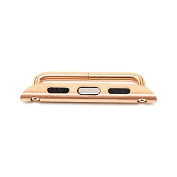316 Stainless Steel Strap Connector For iwatch, Rose Gold, 8x32x3mm(STAS-WH0029-04RG)
