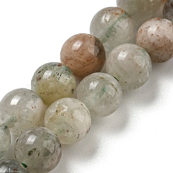 Natural Quartz Beads Strands, Round, 6mm, Hole: 1mm, about 65pcs/strand, 15.43''(39.2cm)(G-A219-A06-02)
