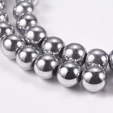 Electroplate Non-magnetic Synthetic Hematite Beads Strands(G-J169A-8mm-02)-3