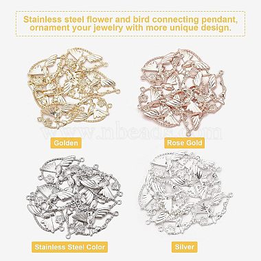 unicraftale 40pièces 4 couleurs 304 connecteurs à maillons en acier inoxydable(STAS-UN0023-88)-4