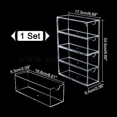 4-Tier Rectangle Acrylic Drawer Box(CON-WH0097-50)-2