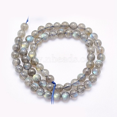 Chapelets de perles en labradorite naturelle (G-O166-08-6mm)-2