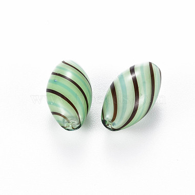 Perles de globe en verre souffl&eacute; &agrave; la main opaques(GLAA-T012-07)-1