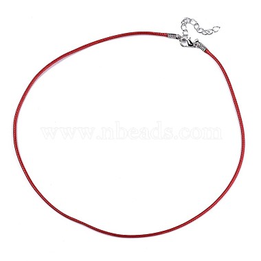 Waxed Cotton Cord Necklace Making(MAK-S034-003)-2