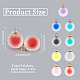 36Pcs 9 Colors Frosted Resin Pendants(RESI-NB0001-82)-2