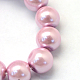 Baking Painted Pearlized Glass Pearl Round Bead Strands(X-HY-Q003-4mm-47)-3