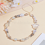 1Pc Acrylic & Resin Beaded Mobile Accessories Decoration, Mixed Shapes, Star, Clear, 185mm(HJEW-LP0001-55)